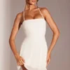 Salerno Embellished Multi Wear A-Line Mini Dress in White