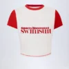 Salina Logo Cropped T-Shirt in White