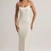 Salma Modal Scoop-Neck Strappy Maxi Dress in Floral Print
