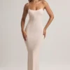 Salma Modal Scoop-Neck Strappy Maxi Dress in Stripe Print