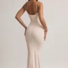 Salma Modal Scoop-Neck Strappy Maxi Dress in Stripe Print