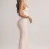 Salma Modal Scoop-Neck Strappy Maxi Dress in Stripe Print