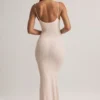 Salma Modal Scoop-Neck Strappy Maxi Dress in Stripe Print