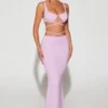 Sardinia Embellished Strappy Maxi Skirt in Lilac