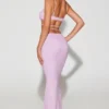 Sardinia Embellished Strappy Maxi Skirt in Lilac