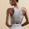 Seamless Racerback Crop Top in Silver
