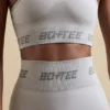 Seamless Racerback Crop Top in Silver