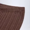 Selara Mid-Rise Flared Trousers in Bronze