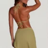 Signature Side Tie Sarong in Matcha Green
