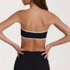 Soft Active Bandeau Sports Bra in Black