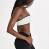 Soft Active Bandeau Sports Bra in Ivory