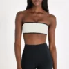 Soft Active Bandeau Sports Bra in Ivory