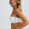Soft Active Bandeau Sports Bra in White