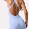 Soft Active Capri Jumpsuit in Sky