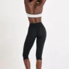 Soft Active Capri Leggings in Black