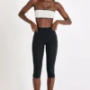 Soft Active Capri Leggings in Black