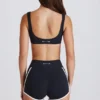 Soft Active Contrast Mini Shorts in Black