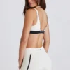 Soft Active Contrast Mini Shorts in Ivory