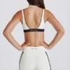 Soft Active Contrast Mini Shorts in Ivory