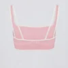 Soft Active Contrast Sports Bra in Powder Pink