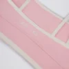 Soft Active Contrast Sports Bra in Powder Pink