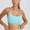 Soft Active Cross-Back Sports Bra in Aqua