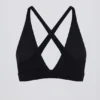 Soft Active Cross-Back Sports Bra in Black