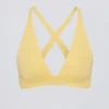 Soft Active Cross-Back Sports Bra in Lemon