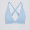 Soft Active Cross-Back Sports Bra in Sky