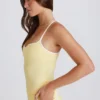 Soft Active Cross-Back Tank Top in Lemon