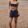 Soft Active Crossover Mini Skort in Classic Navy