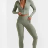 Soft Active Full-Length Leggings in Bamboo Green