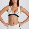 Soft Active Layered Sports Bra in Ivory