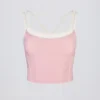 Soft Active Layered Tank Top in Powder Pink