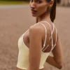 Soft Active Layered Tank Top in Soft Yellow