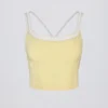 Soft Active Layered Tank Top in Soft Yellow
