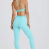 Soft Active Leggings in Aqua