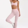Soft Active Leggings in Blush Marl