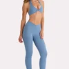 Soft Active Leggings in Marine