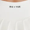 Soft Active Low-Rise Pleated Tennis Skort in Ivory