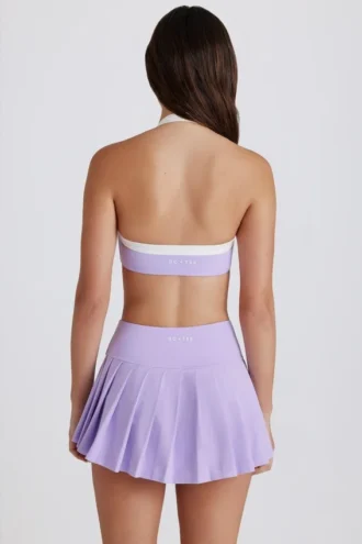 Soft Active Low-Rise Pleated Tennis Skort in Lilac