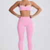 Soft Active Mid-Rise Leggings in Baby Pink