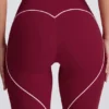 Soft Active Mid-Rise Leggings in Burgundy