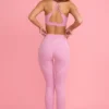 Soft Active Mid-Rise Leggings in Dusty Pink