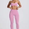 Soft Active Mid-Rise Leggings in Dusty Pink