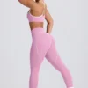 Soft Active Mid-Rise Leggings in Dusty Pink