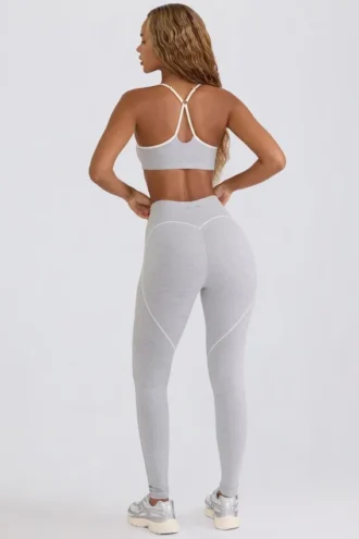 Soft Active Mid-Rise Leggings in Grey