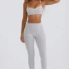 Soft Active Mid-Rise Leggings in Grey