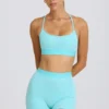 Soft Active Mini Shorts in Aqua