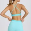 Soft Active Mini Shorts in Aqua